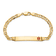 14k Yellow Gold Medical Red Enamel Mariner Link ID Bracelet
