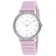 Oceanaut Women's Ripple White Dial, White Bezel, Pink Rubber Strap Watch