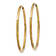 14k Yellow Gold 1" Diamond-Cut Endless Hoop Earrings