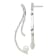 Sterling Silver Polished and Hammered Freshwater Cultured Pearl Post
Dangle Earrings