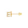 14k Yellow Gold Initial Earrings -E