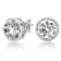 CZ Stud Earrings In Sterling Silver