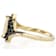 Diamond Simulant Marquise And Black Spinel Ring In 18K Gold Over
Sterling Silver 1.81ctw