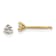 14K Yellow Gold Lab Grown Diamond 1/5ctw Certified VS/SI GH 3-Prong Earrings