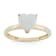 Lab Created Opal 10K Yellow Gold Heart Ring 1.10ctw