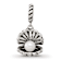 Sterling Silver Shell with Imitation Pearl Dangle Bead