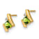 10k Yellow Gold 0.64ctw Cushion Peridot August Birthstone and Diamond
Stud Earrings