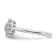 Rhodium Over 14K White Gold Lab Grown Diamond SI1/SI2, G H I, Cluster Ring