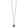 Sterling Silver with 14K Accent Antiqued Leaf Garnet with 2-inch
Extension Necklace