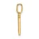 14K Yellow Gold Diamond Letter N Initial Pendant
