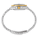 Ladies Charles Hubert Two-tone Silver Blue Dial Watch
