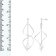8-9mm White Cultured Freshwater Pearl Rhodium Over Sterling Silver Earrings