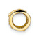 14k Yellow Gold Diamond-Cut Mini Plumeria Barrel Chain Slide Pendant