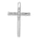 Rhodium Over 14k White Gold Diamond Cross Chain Slide