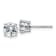 Rhodium Over 14K White Gold 1.75ct. 6.0mm Round G H I True Light
Moissanite Earrings
