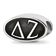 Sterling Silver LogoArt Delta Zeta Oval Greek Letters Bead