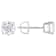 Lab-Grown Diamond Stud Earrings In 10K White Gold 2.00ctw