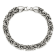 Sterling Silver Polished and Antiqued 8.5 Inch Byzantine Bracelet