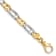 14K Two-tone Gold 5.5mm Hand-polished Fancy Link Bracelet