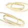 Paperclip Drop Earrings In 18K Gold Over Bronze