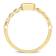 Citrine 10K Yellow Gold Link Ring 0.34ctw