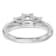 Rhodium Over 14K White Gold Lab Grown Diamond SI1/SI2, G H I, 3-Stone
Engagement Ring