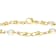 Pearl Simulants And Stirrup Link Bracelet In 18K Gold Over Bronze