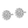 Rhodium Over 14K White Gold Lab Grown Diamond SI1/SI2, G H I, Cluster
Post Earrings