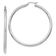 Rhodium Over 14k White Gold Polished 2 3/16" Tube Hoop Earrings