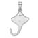 Rhodium Over Sterling Silver Lab Created Blue Opal Stingray Pendant
