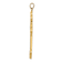 14k Yellow Gold Polished and Textured Fancy Fleur-de-Lis Cross Pendant