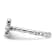 Rhodium Over Sterling Silver Stackable Expressions Cross Pink Tourmaline
Ring 0.1ctw