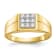 10K Yellow Gold Men's Cubic Zirconia Ring