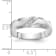 Rhodium Over 14K White Gold AA Quality Trio Mens Wedding Band