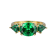 Green Cubic Zirconia 18k Yellow Gold Over Sterling Silver May Birthstone
Ring 5.08ctw