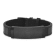 Black Leather and Stainless Steel Black IP-plated Solid Carbon Fiber Bracelet