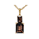 Smoky Quartz Rectangular Octagonal Pendant Necklace In 18K Gold Over
Sterling Silver 3.51ctw