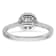 Rhodium Over 14K White Gold Eternal Promise Lab Grown Diamond Halo
Complete Ring 0.748ctw