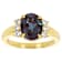 Lab-Created Alexandrite And Lab-Grown Diamond Ring In 18K Gold Over
Sterling Silver 2.81ctw