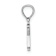 Rhodium Over 14k White Gold Polished Block Letter X Initial Pendant