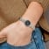 Ladies Charles Hubert Titanium Black Dial Ultra Slim Watch