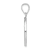 Rhodium Over 14K White Gold Polished/Satin St Christopher Medal Hollow Pendant