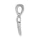 Rhodium Over 14k White Gold Diamond Heart Pendant