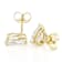Lab-Grown Diamond Pear Shape Martini Stud Earrings In 14K Gold 3.00ctw