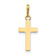 14k Yellow Gold Children's Cross Pendant