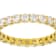 Classic Moissanite Eternity Band Ring In 14K Gold Over Sterling Silver