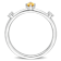 Citrine And White Topaz Three-Stone Station Ring In Sterling Silver
