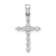 Rhodium Over 14K White Gold 1/4ct. Diamond Cross Pendant