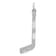 Rhodium Over 14k White Gold Satin and Diamond-Cut Hockey Stick Pendant
