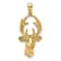 14k Yellow Gold 3D Deer Head Charm